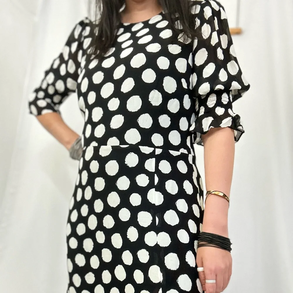 Reformation Carolena Luna Polka Dot Maxi Dress - Picture 12 of 14